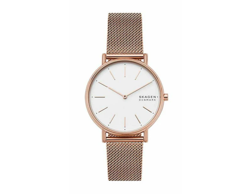 Signatur Rose-Tone Steel-Mesh Watch