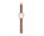 Signatur Rose-Tone Steel-Mesh Watch