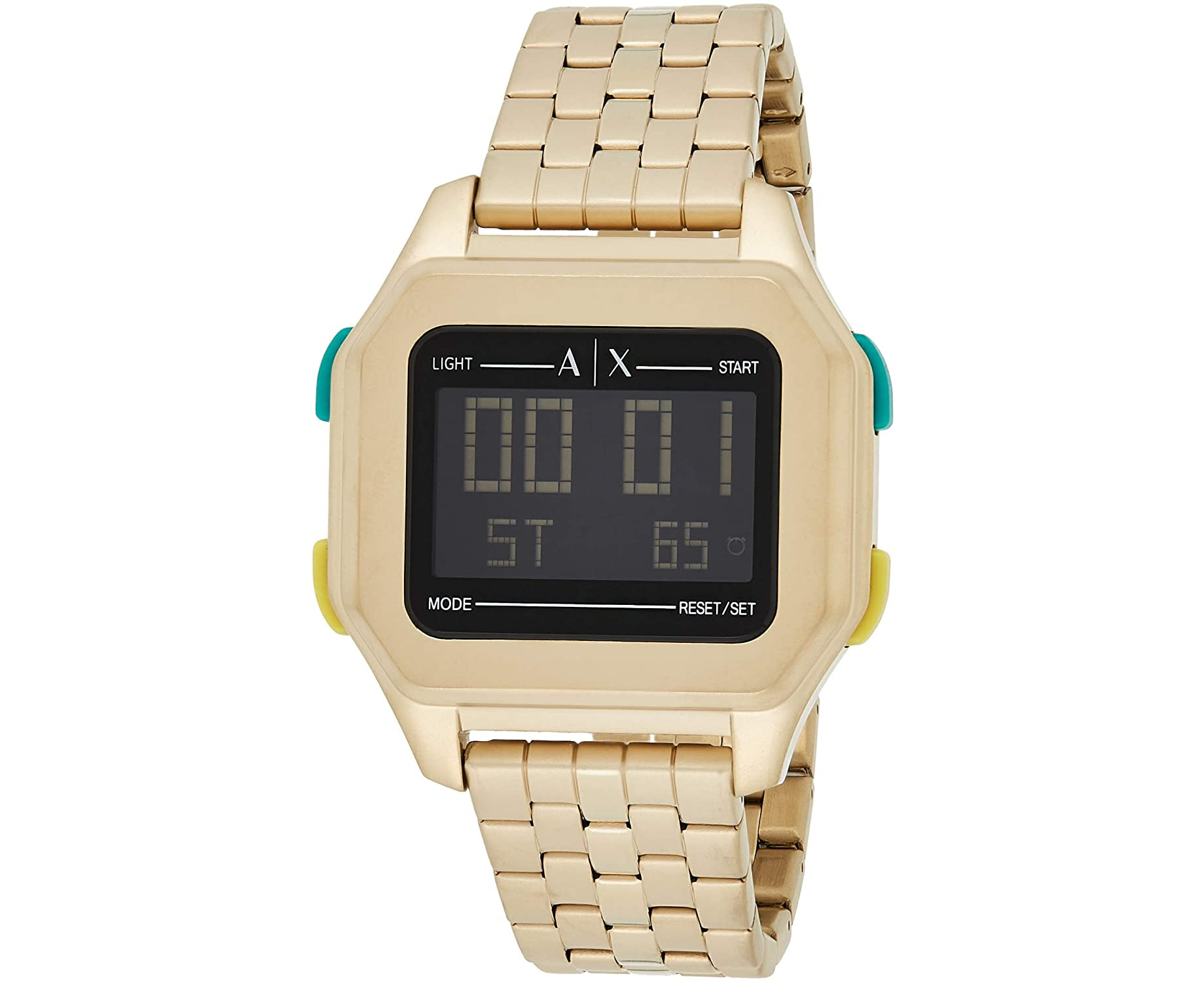 how to set time on armani exchange digital watch