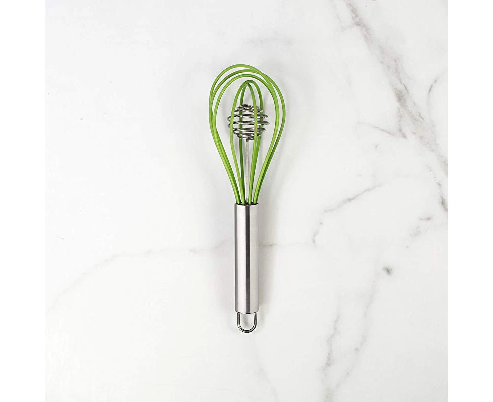 (7.25-Inch Double Helix) - The World’s Greatest Silicone Coated Double Helix Rapid Whisk, Junior, 18/8 Stainless Steel, 18cm