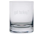 (got., Turkey) - got turkey. Etched 330ml Stolzle New York Crystal Rocks Glass