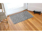 (Standard Doormat, 0.6m x 0.9m, Medium Grey) - Bungalow Flooring Waterhog Doormat, 0.6m x 0.9m, Skid Resistant, Easy to Clean, Catches Water and Debris, Bo