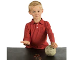 National Geographic Glowing Moon Money Bank for Kids - Large Coin Slot and Easy-to-Remove Stopper - An Educational Science and Space Themed Twist on the Tr