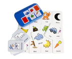 (Shape Cognition) - Gobus 32pcs Flash Cards Cognition Puzzle Cards Story Words Shape Matching Puzzle Early Education Card Learning Toys in a Box (Shape Cog