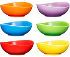 (532ml, Multicolor) - Bruntmor Ceramic Dessert Bowls Set – 532ml Durable Ceramic Bowls set of 6, for Rice, Ice-cream, Salad, and Cereal (Multi Colour)