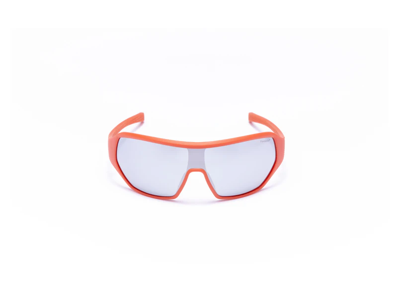 Formula 1 Eyewear Hooked Up Sports Sunglasses - Matt Red Frame with Flash White Anti Reflection Lens