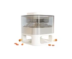 Dog Food Feeder Pet AccessoriesFun Pet Food Catapult Square White