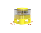 Dog Food Feeder Pet AccessoriesFun Pet Food Catapult Square Yellow