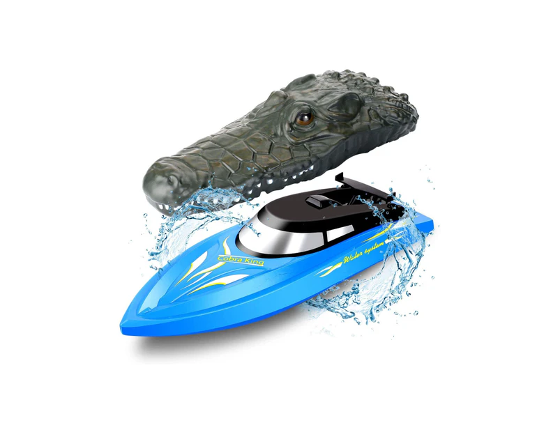 2 In 1 RC 2.4GHz Remote Control Kids Electric Crocodile Head Racing Boat Yacht