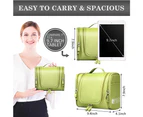 Multi-Compartment Hanging Waterproof Toiletry Bag Travel Organizer-Green