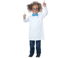 Lil Scientist Inventor Lab Coat Einstein Unisex Toddler Girls Boys Costume - White