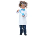 Lil Scientist Inventor Lab Coat Einstein Unisex Toddler Girls Boys Costume - White