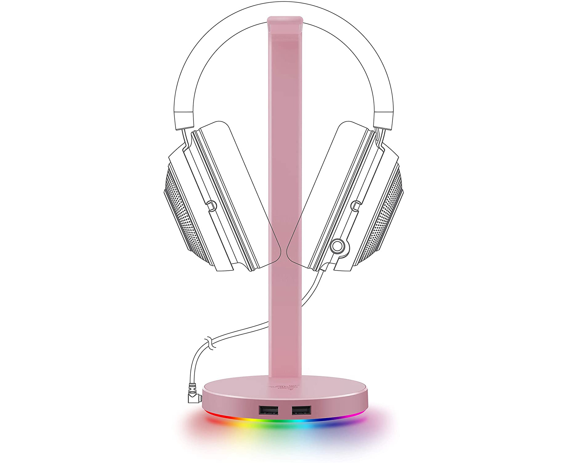 Razer pink headset online stand