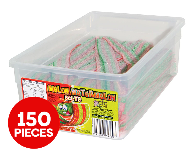 Fini Melon Watermelon Belt Lollies 150pk