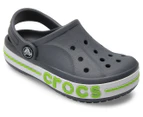 Crocs Toddler/Kids' Bayaband Clog - Charcoal/White/Green