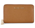 Michael Kors Jet Set Small Zip Around Card Case Wallet - Acorn