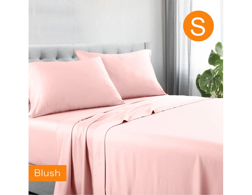 1200tc Hotel Quality Soft Cotton Rich Sheet Sets Pillowcases Silky Touch All Size Blush