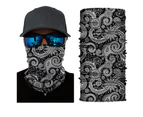 Face Tubes Tubes Australia Neck Gaiter Fishing Headwear Bandana UV Durag Neck Scarf - Black Whirls