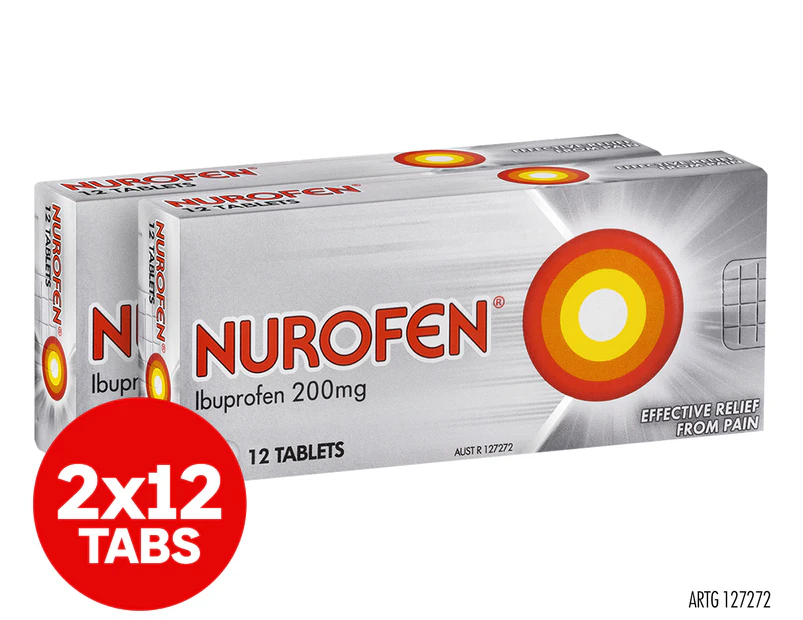 2 x 12pk Nurofen Tablets 200mg