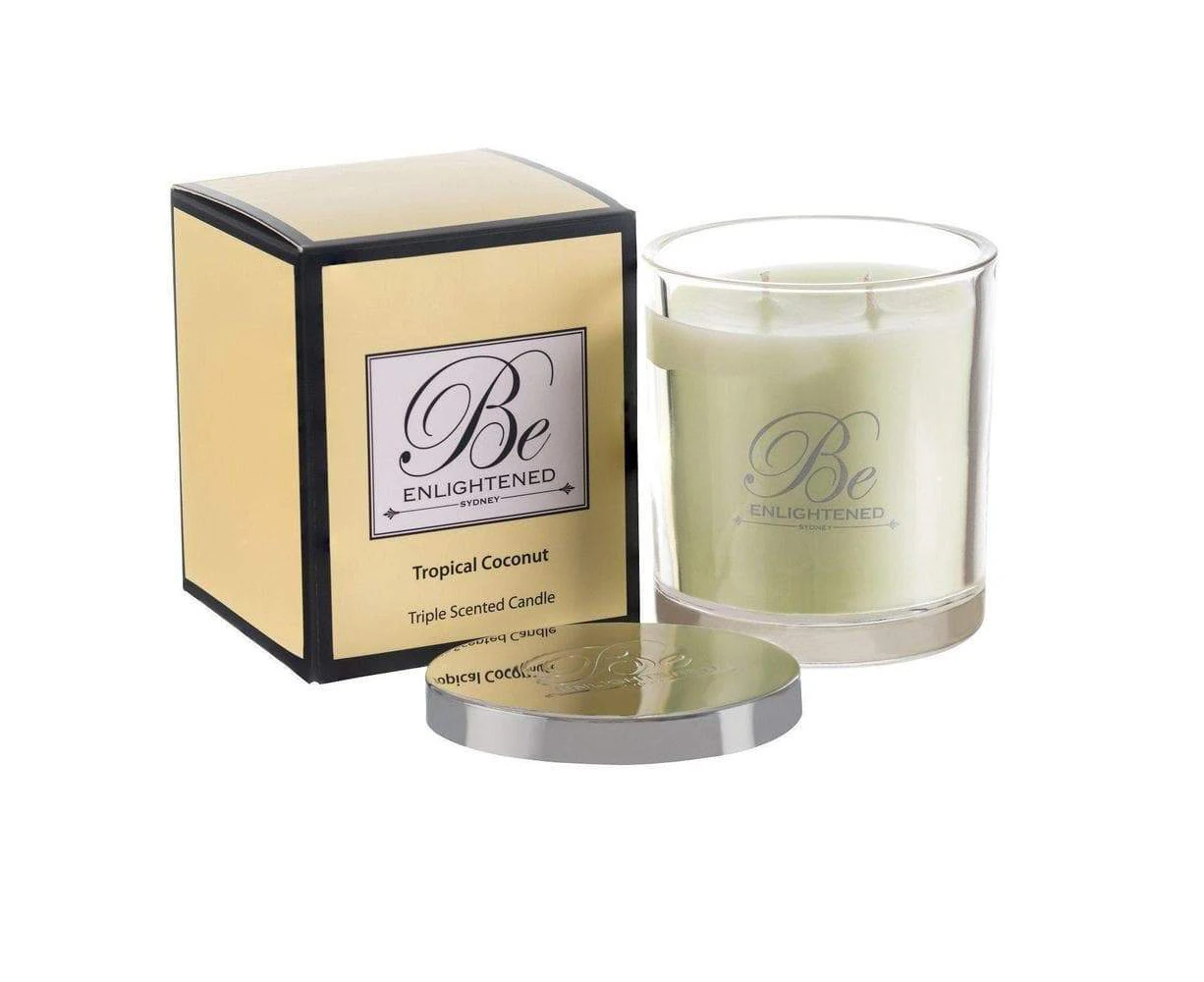 Be Enlightened Tropical Coconut Triple Scented Candle 420g