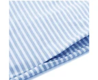 Strapsco Women's Summer Striped Short Sleeve T Shirt Dress Casual Tie Waist-Light Blue-1001