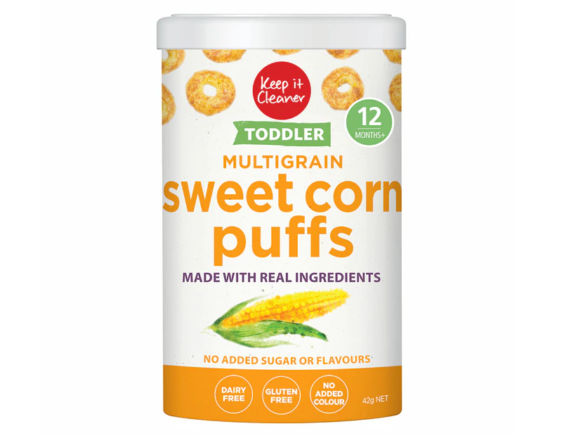 Keep It Cleaner Toddler Multigrain Puffs Sweet Corn 42g