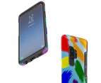 For Samsung Galaxy S9+ Plus Case, Armor Back Cover, Rainbow Brushes