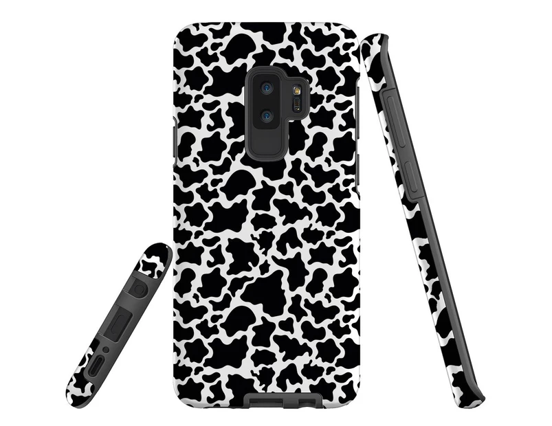 For Samsung Galaxy S9+ Plus Case, Armor Back Cover, Cow Pattern