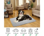 100 x 70cm Washable Dog Cooling Mat Ice Silk Pet Self Cooling Pad-Gray