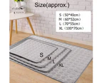 100 x 70cm Washable Dog Cooling Mat Ice Silk Pet Self Cooling Pad-Gray