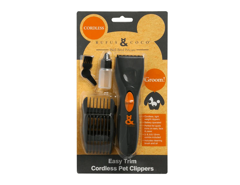 Rufus & Coco - Easy Trim Cordless Pet Clippers