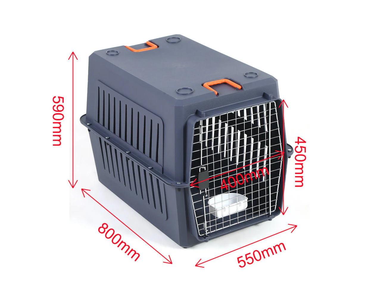 Petset Dog and Cat Pet Carrier Crate Large (Blue)