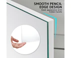 La Bella Bathroom Mirror Cabinet Wall Twin Door Shaving Storage 60 x 72 cm - White