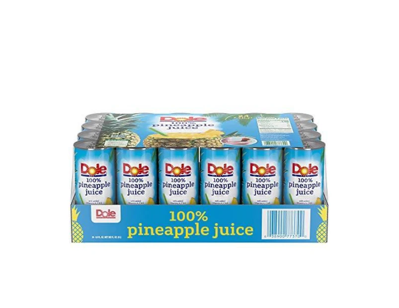 Dole 100% Pineapple Juice 24 x 240ml