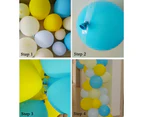 Balloon Garland Arch Kit Blue Yellow Balloons Bouquet Kit Baby Shower Balloons Backdrop Background Weeding Bachelorette Birthday Party Decorations
