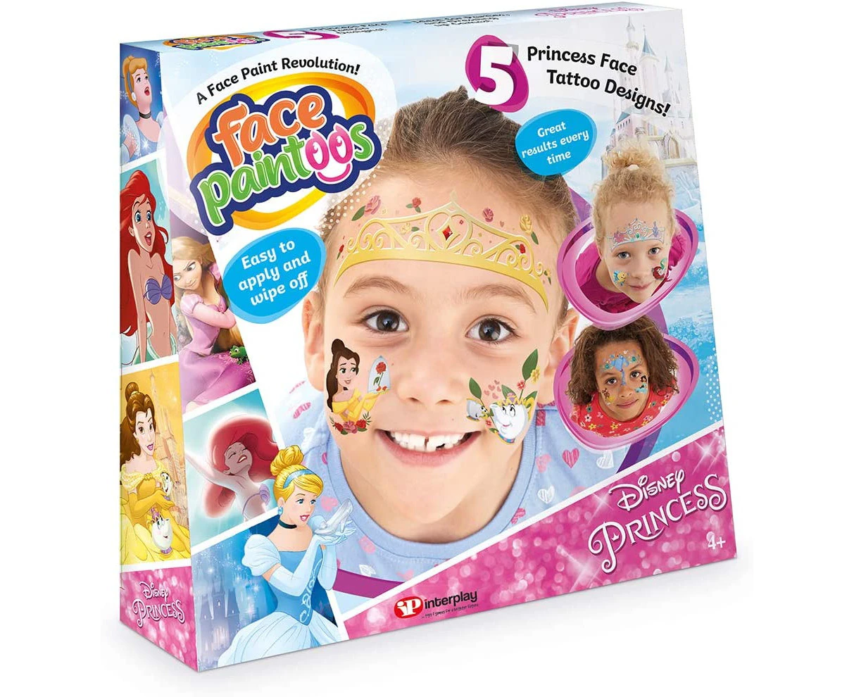 Face Paintoos FP202 Disney Princess Temporary Face Tattoos