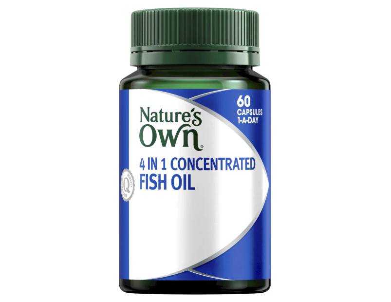 Natures Own 4 In 1 Concentrated Fish Oil Capsules 60