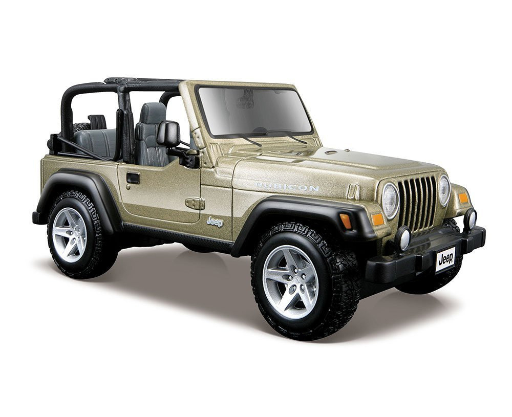 Colors May Vary) - Maisto 1:27 Scale Jeep Wrangler Rubicon Diecast Vehicle  (Colours May Vary) 