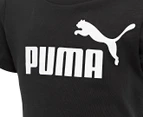 Puma Boys' Essentials Logo Tee / T-Shirt / Tshirt - Black