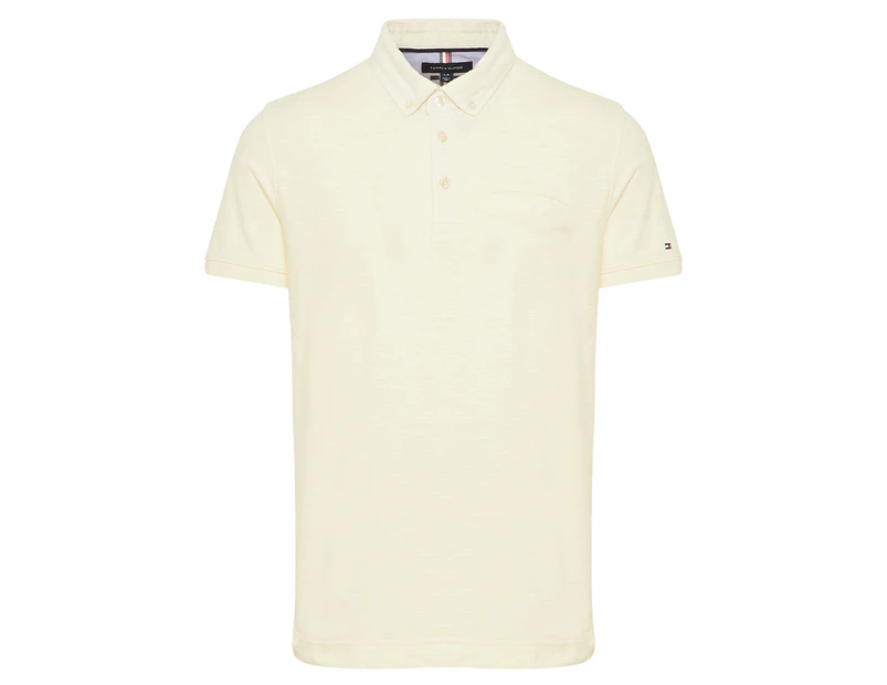 Tommy Hilfiger Men's Mateo Slim Fit Polo Tee / T-Shirt / Tshirt - Fence White