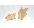 The Wooden Toy Co Wooden Road Set - 15 Piece