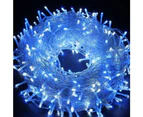 500LED 100M Waterproof Christmas Fairy String Lights For Wedding Garden Party - Blue and White