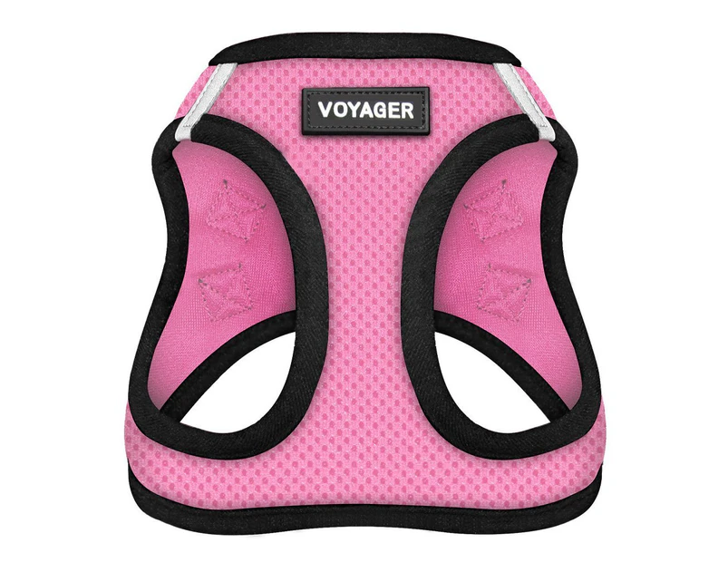 Small Pink Base Voyager Step In Air Dog Harness All Weather