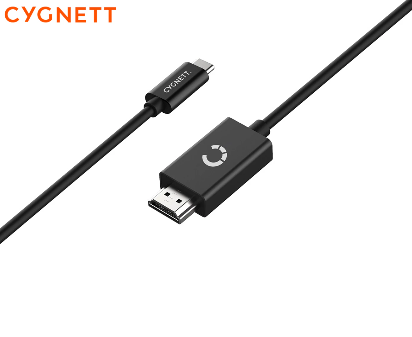 Cygnett Unite 4K/60Hz Resolution USB-C to HDMI Durable Ultra HD Cable 1.8m Black