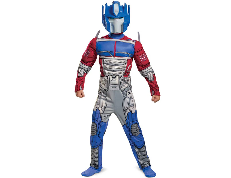 Transformer Optimus Prime Boys Muscle Chest Costume Boys