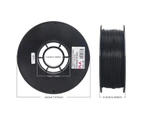 Inland 1.75mm Black Pla 3d Printer Filament - 1kg Spool (2.2 Lbs)