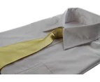 Kids Boys Yellow Gold Elastic Plain Neck Tie Polyester