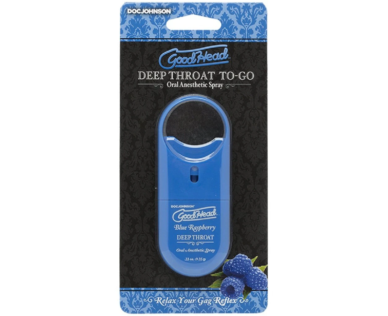 GoodHead To-Go Deep Throat Spray Blue Raspberry 9ml