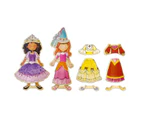 Daisy Girls Princesses Wooden Magnetic Dress-Up Dolls