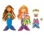 Daisy Girls Mermaids Wooden Magnetic Dress-Up Dolls